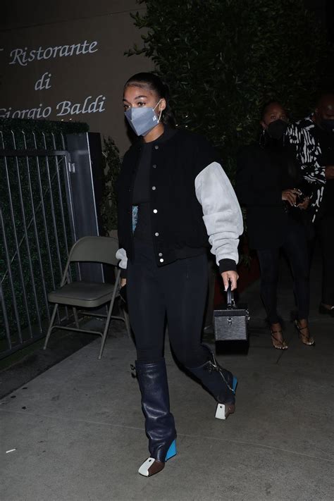 Lori Harvey Steps Out in Leggings & Fierce Louis 